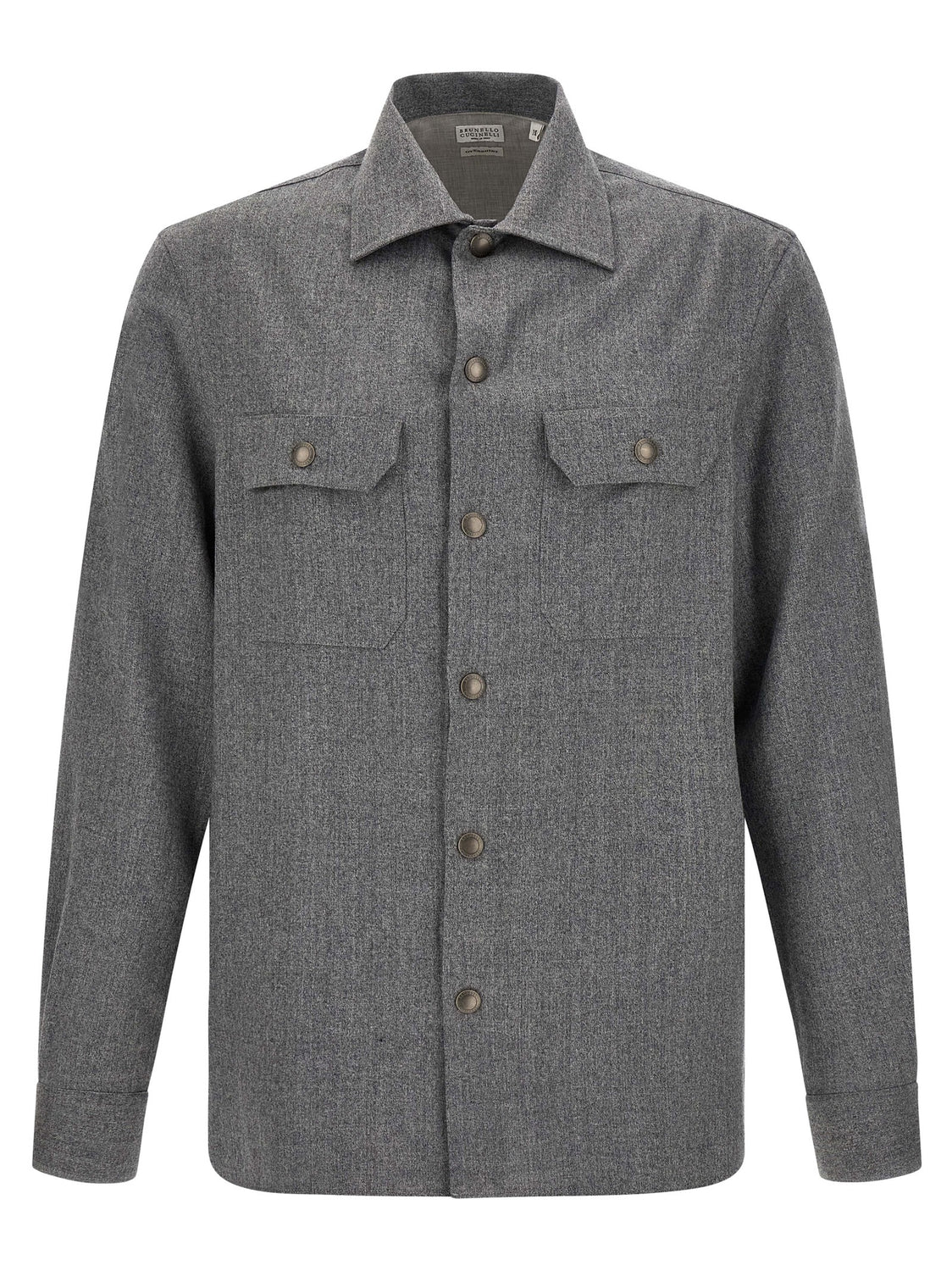 Gray Virgin Wool Blouse