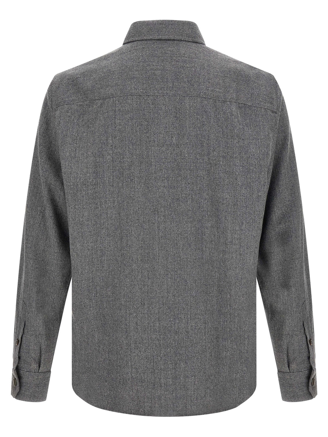 Gray Virgin Wool Blouse