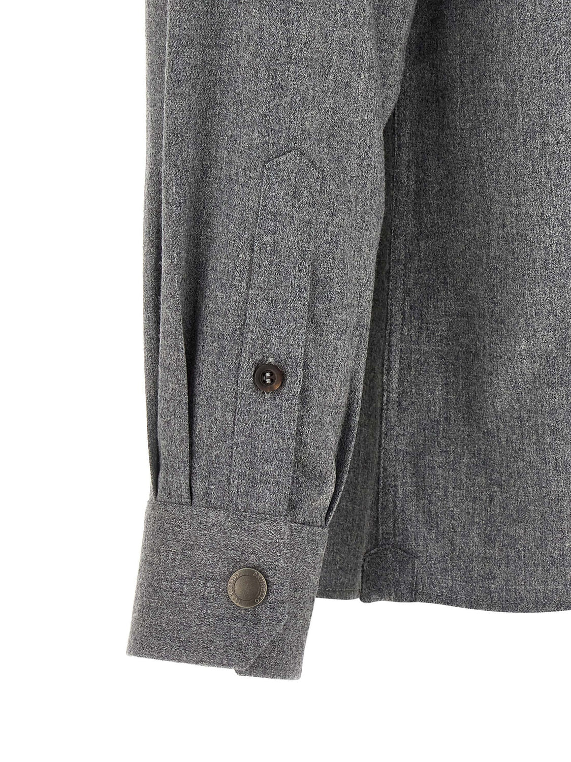 Gray Virgin Wool Blouse