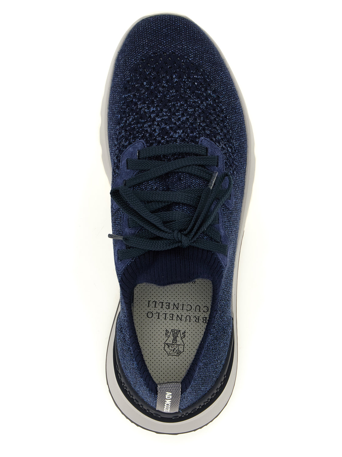 Blue Cotton Athletic Sneakers