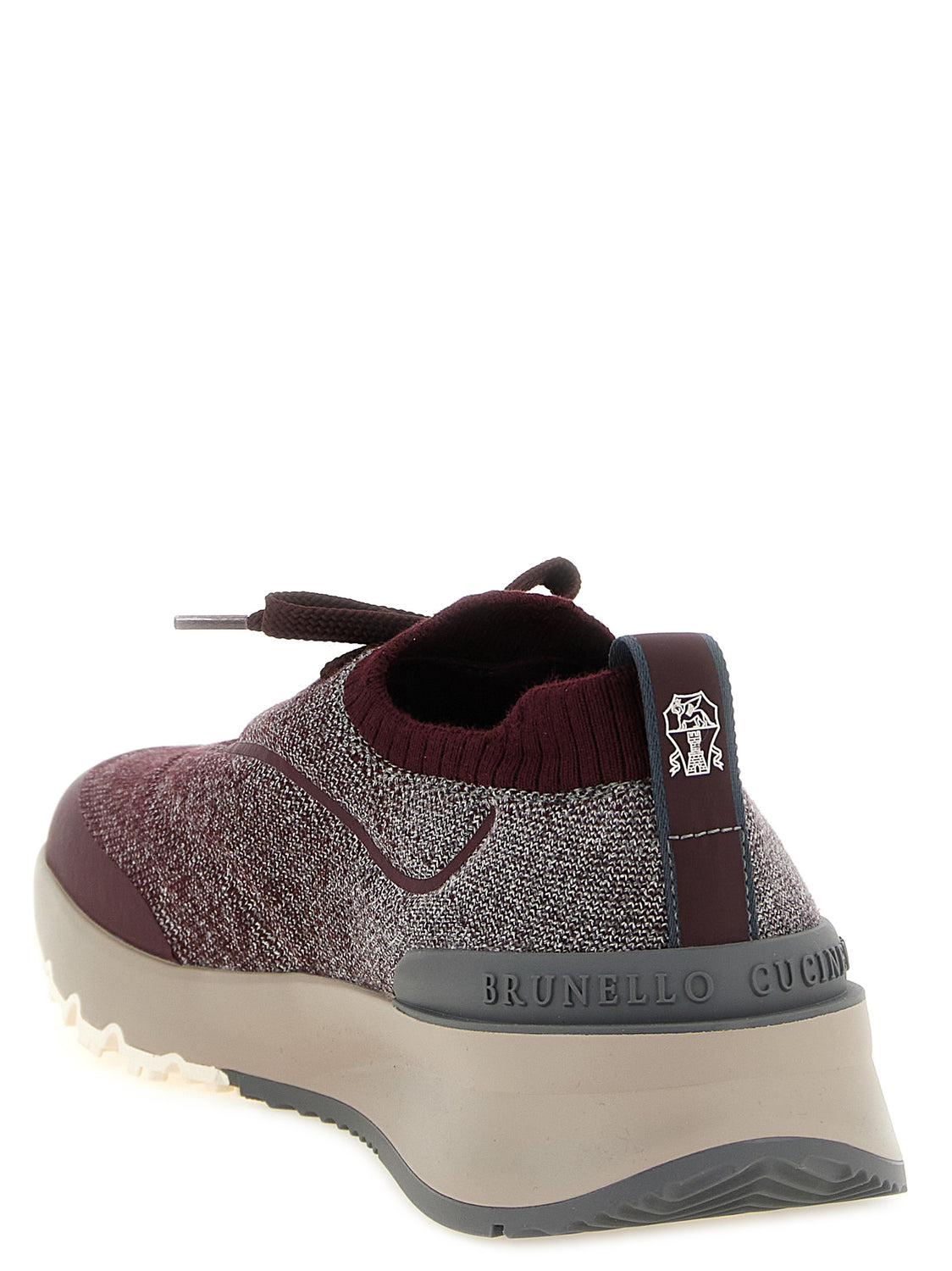 Bordeaux Cotton Athletic Sneakers
