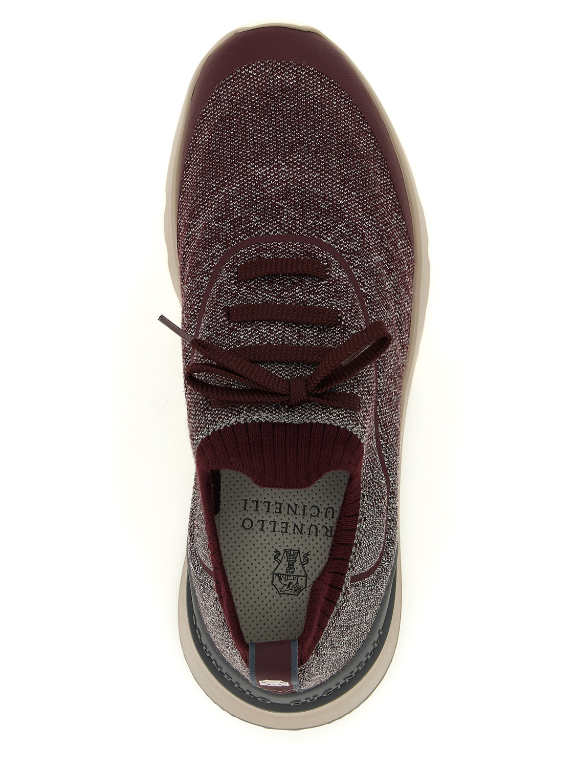 Bordeaux Cotton Athletic Sneakers