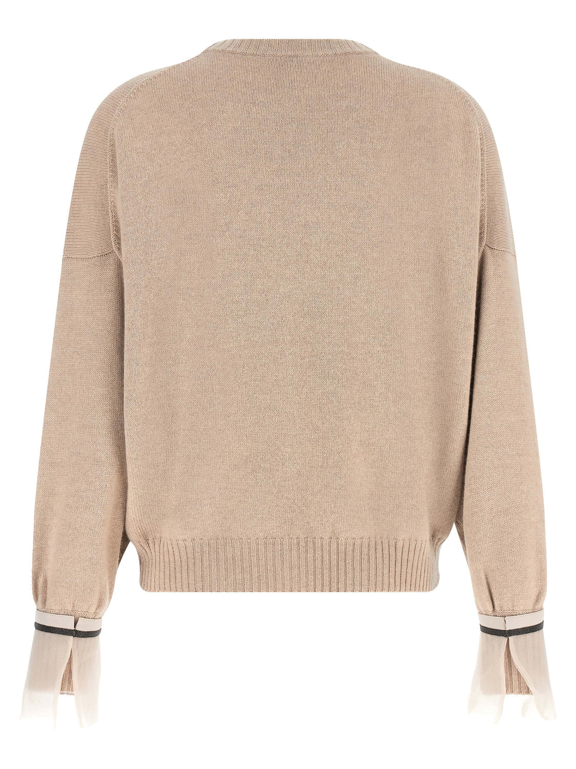 Beige Cashmere Cardigan
