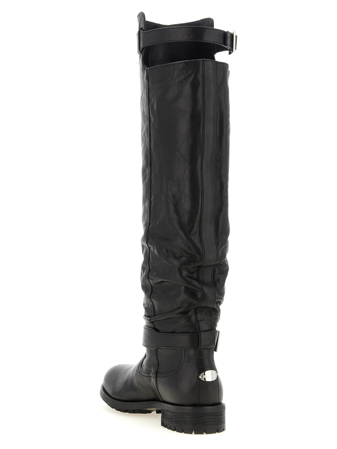 Black Leather Over The Knee