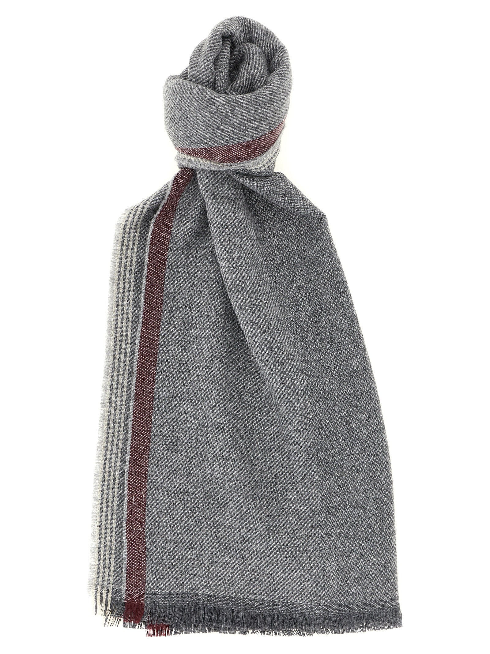 Gray Wool Scarf
