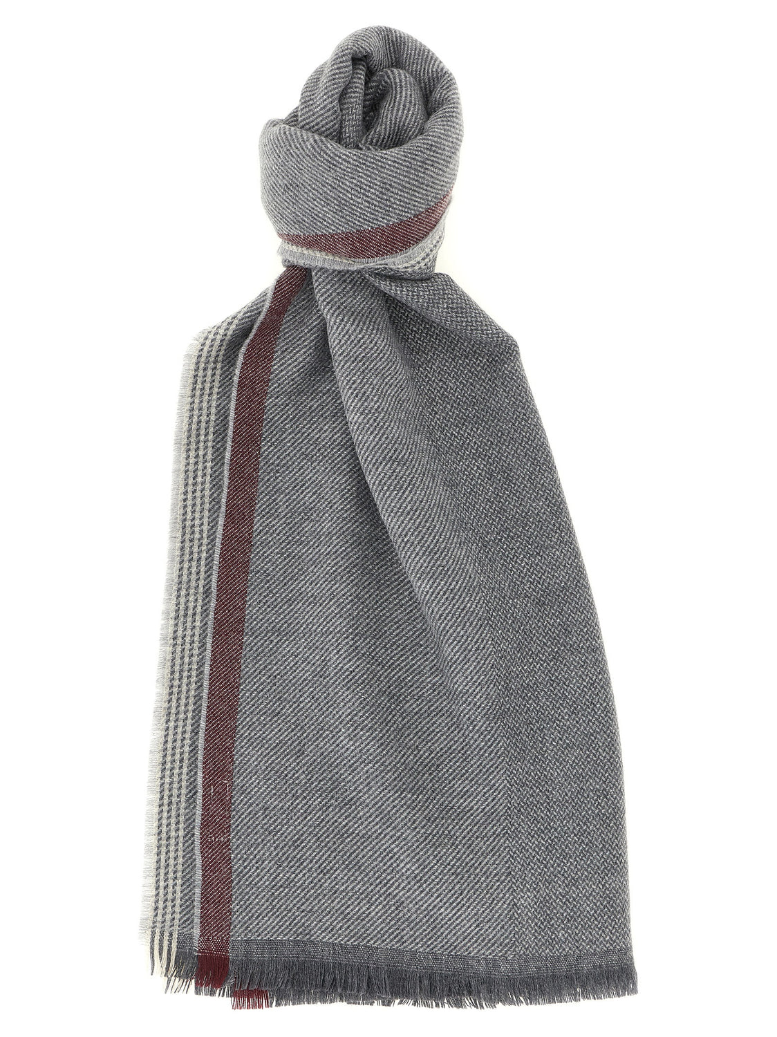 Gray Wool Scarf
