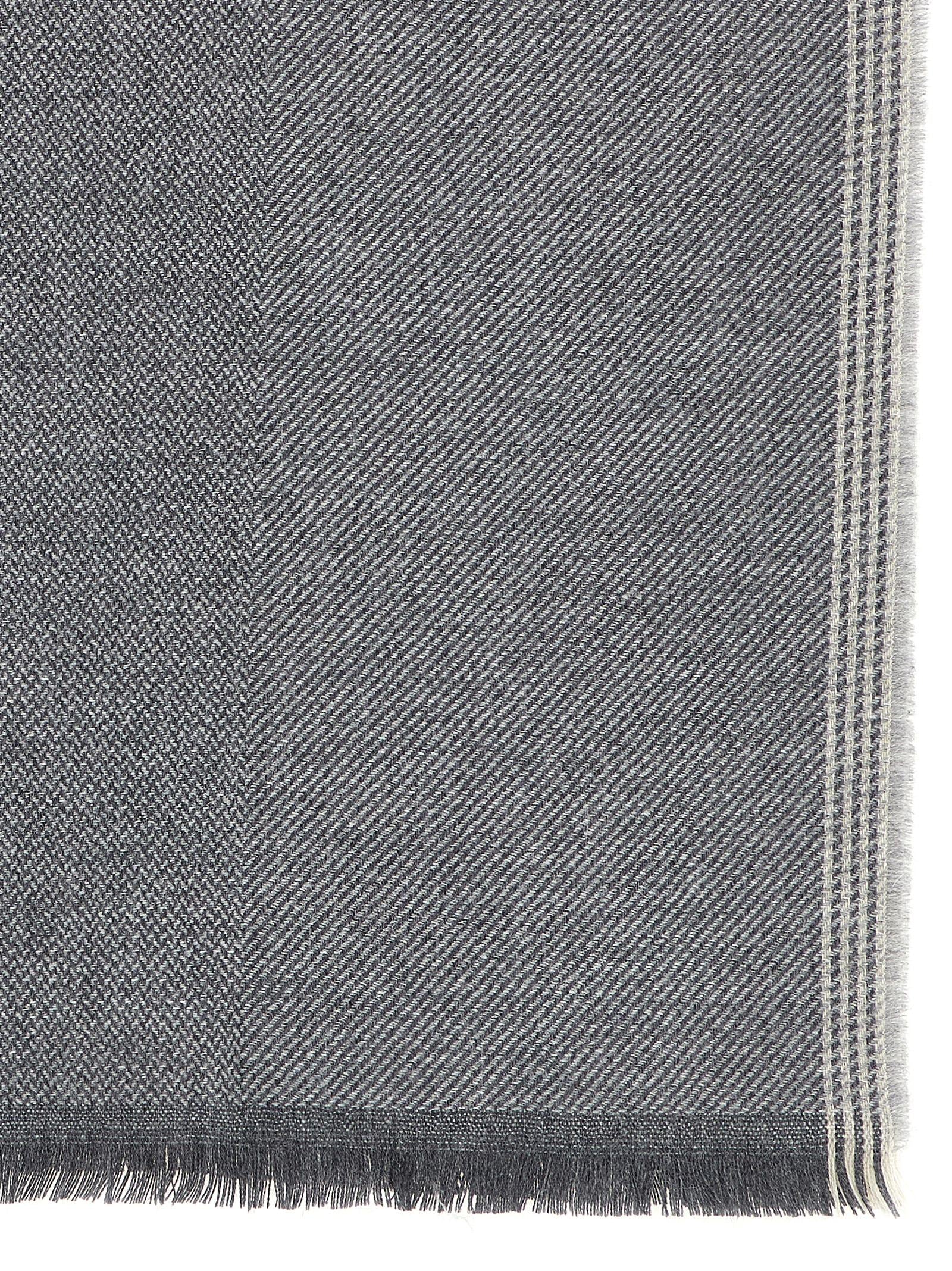 Gray Wool Scarf