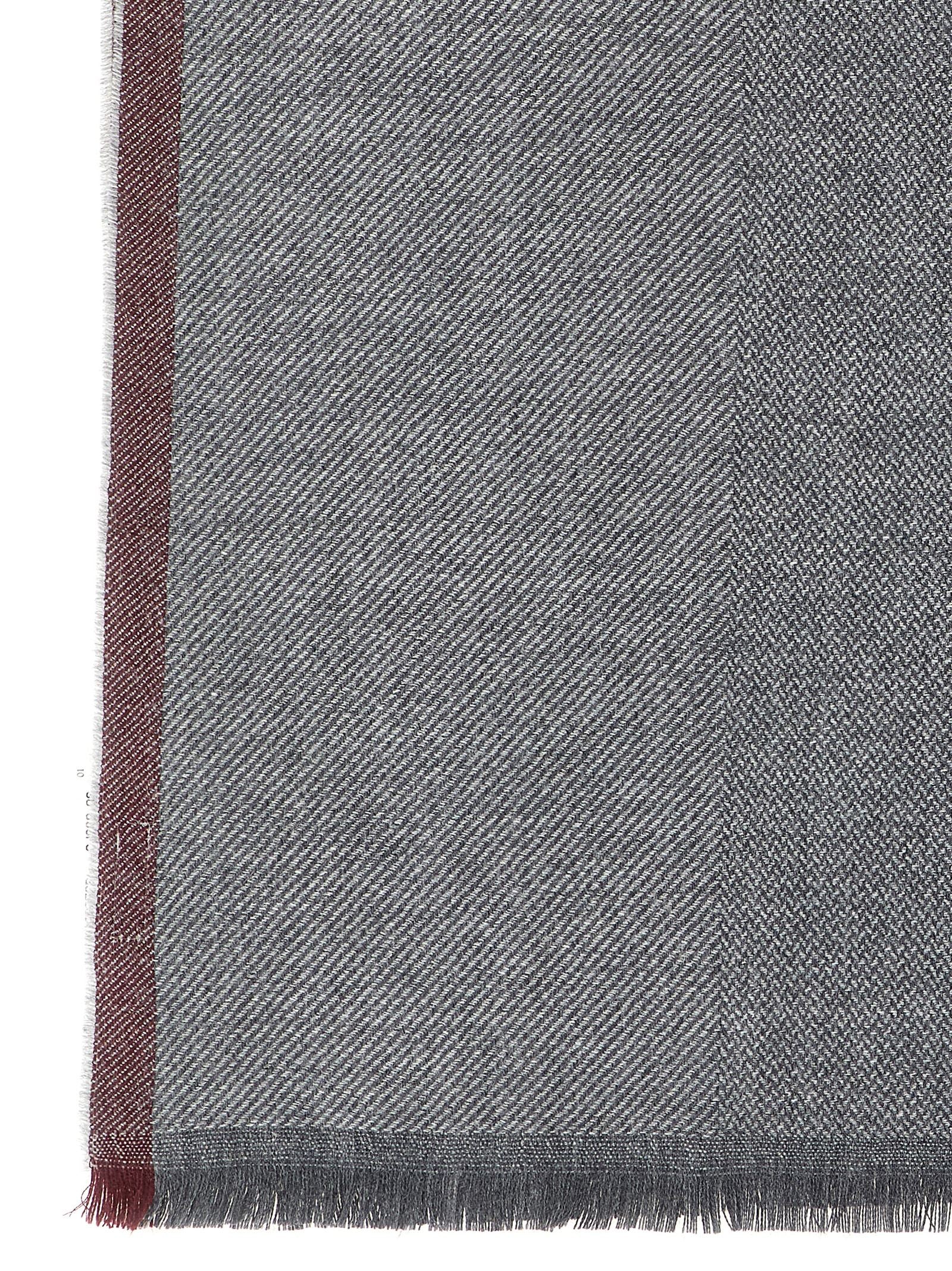 Gray Wool Scarf