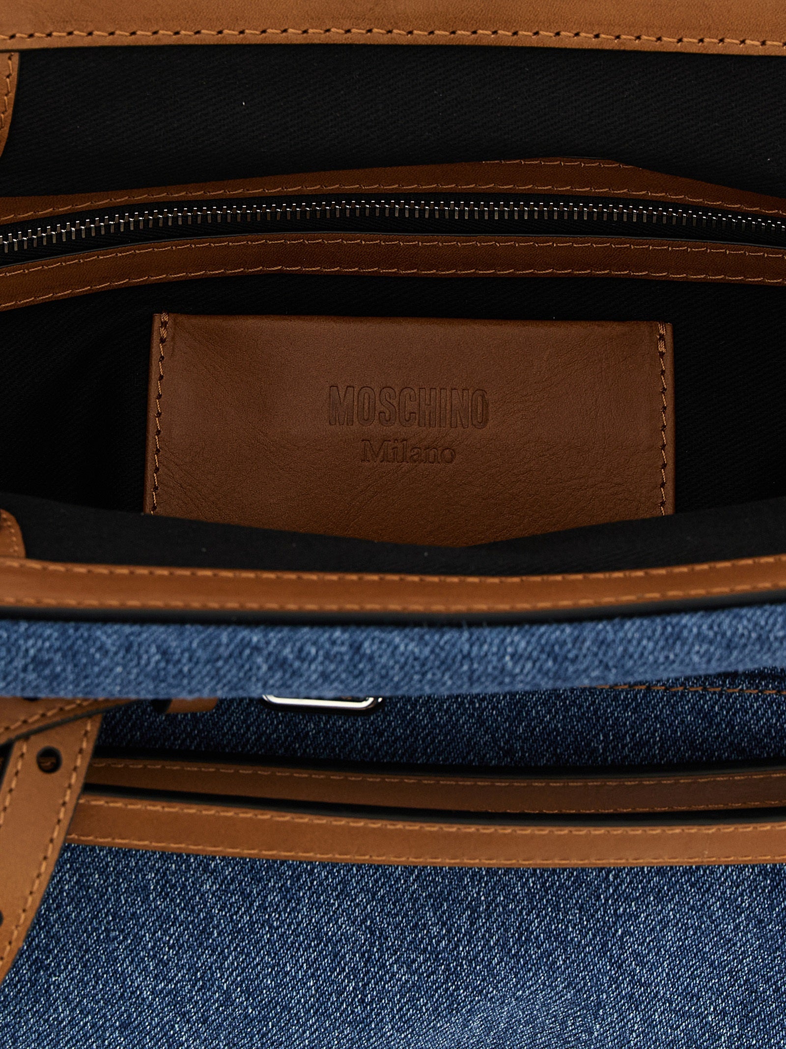Blue Cotton Clutch Bag