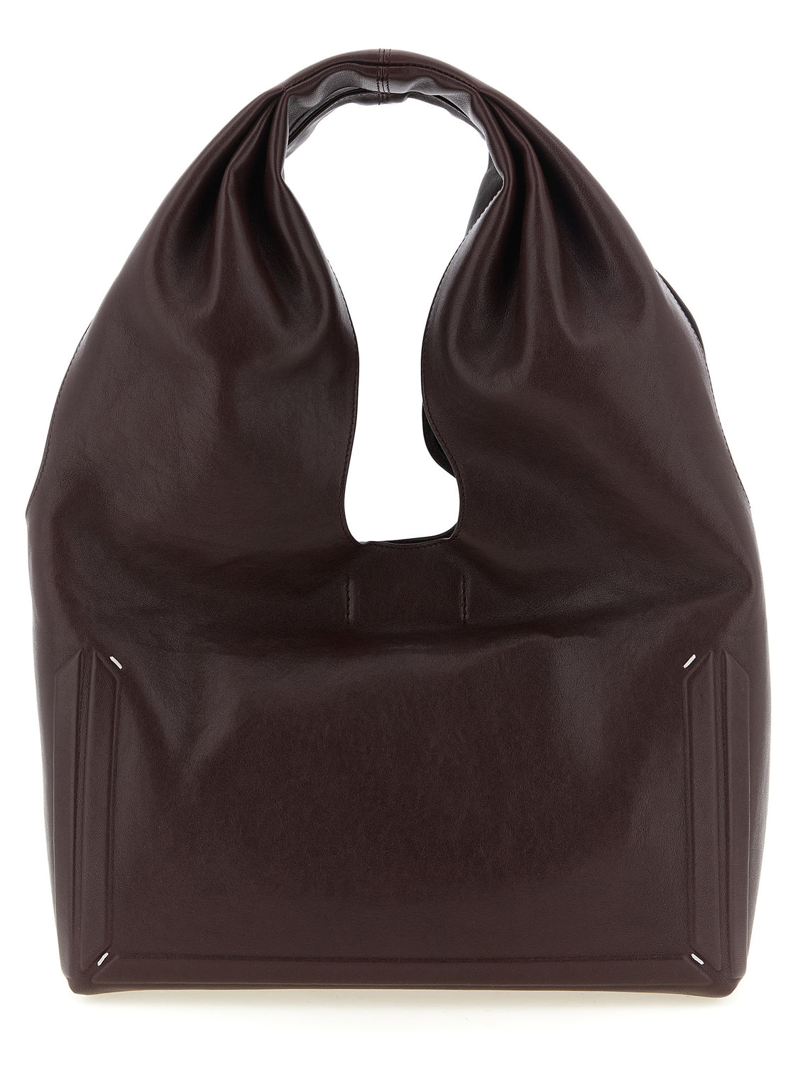 Bordeaux Lamb Leather Shoulder Bag