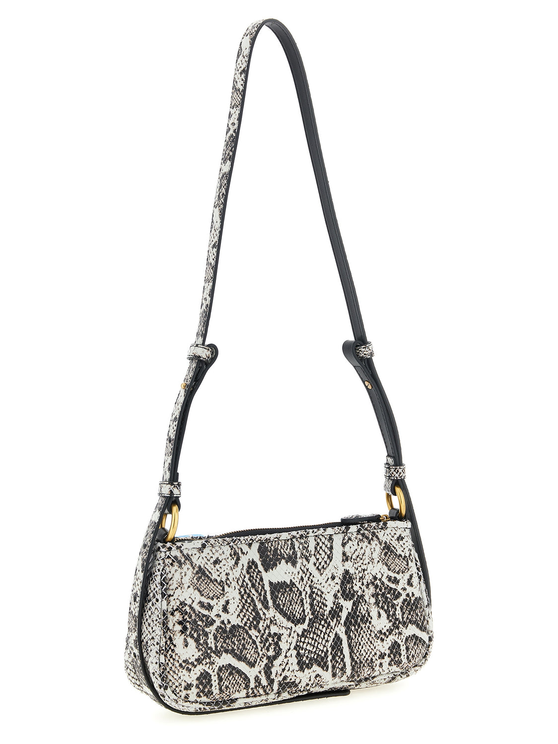 Gray Calfskin Crossbody Bag