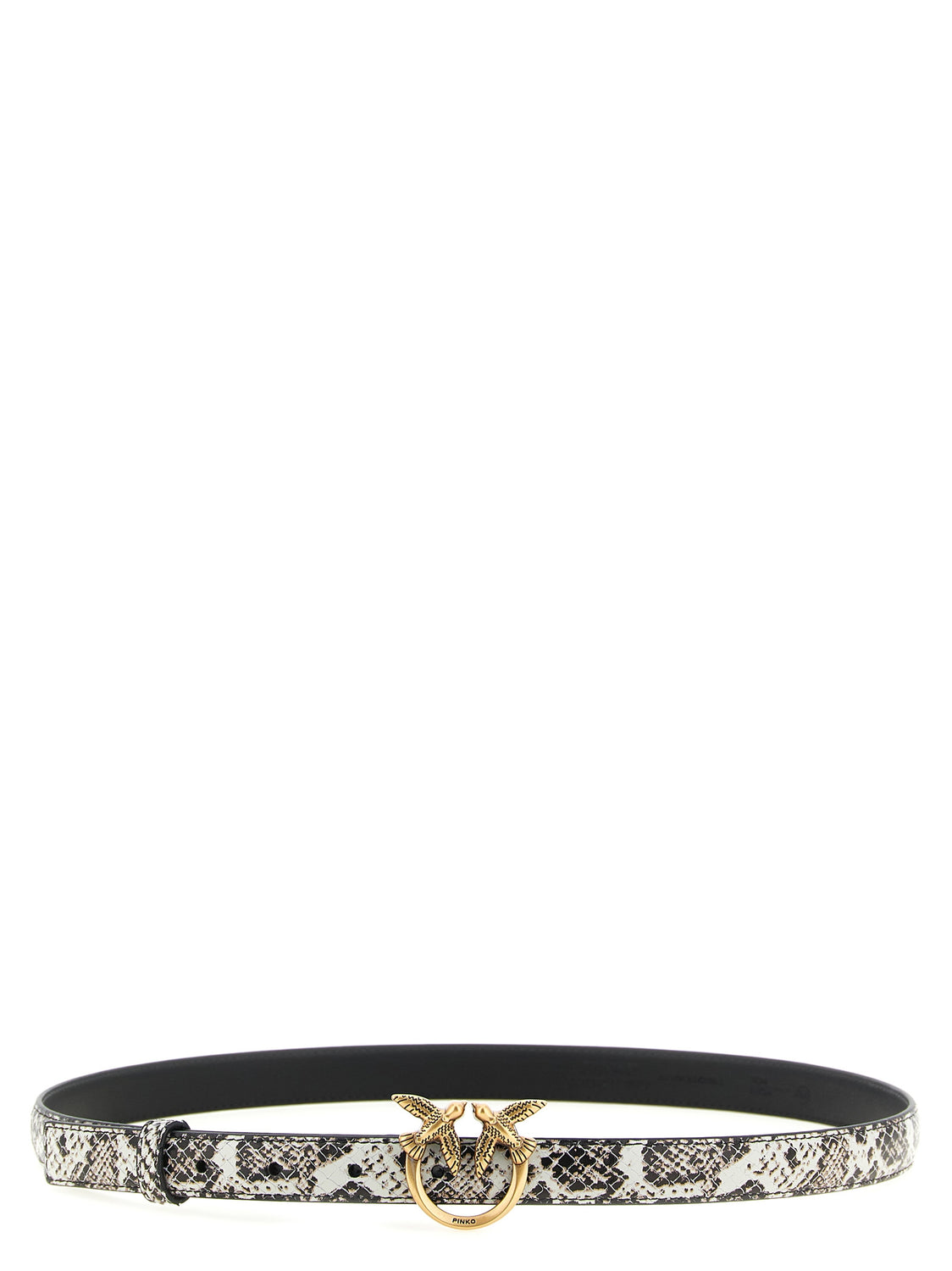 Gray Calfskin Thin Belt