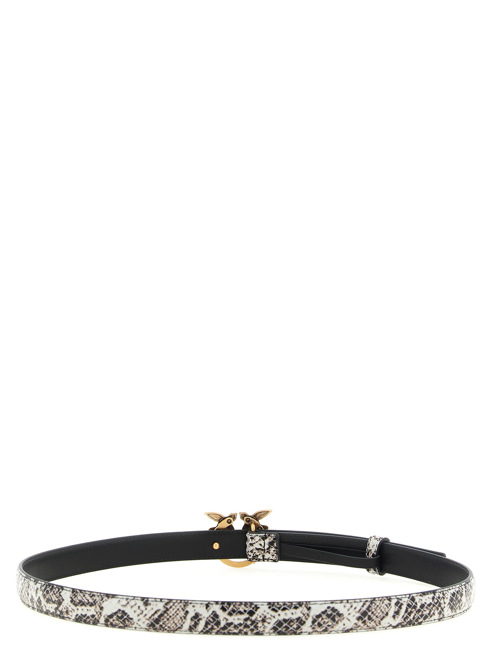 Gray Calfskin Thin Belt