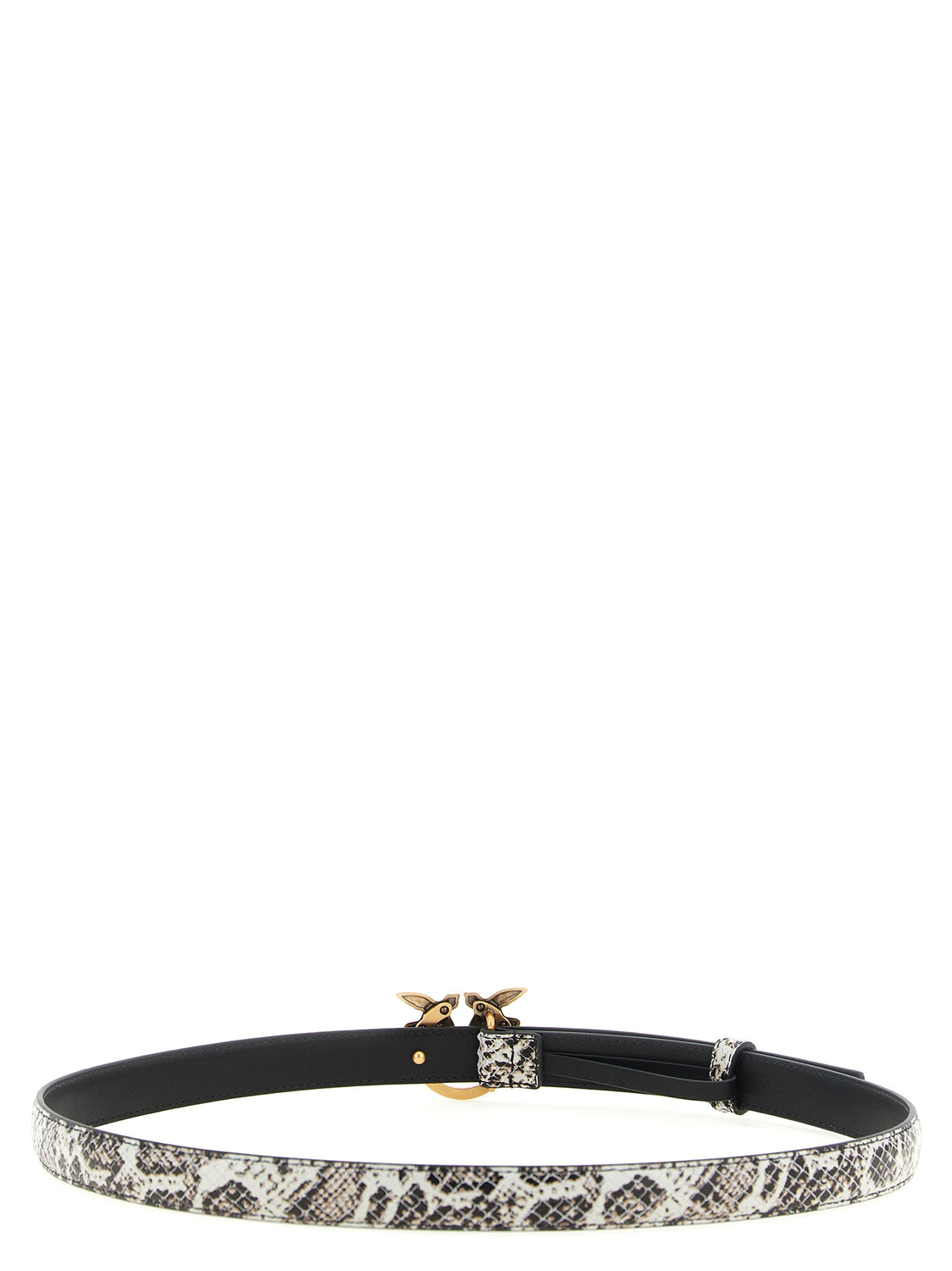 Gray Calfskin Thin Belt