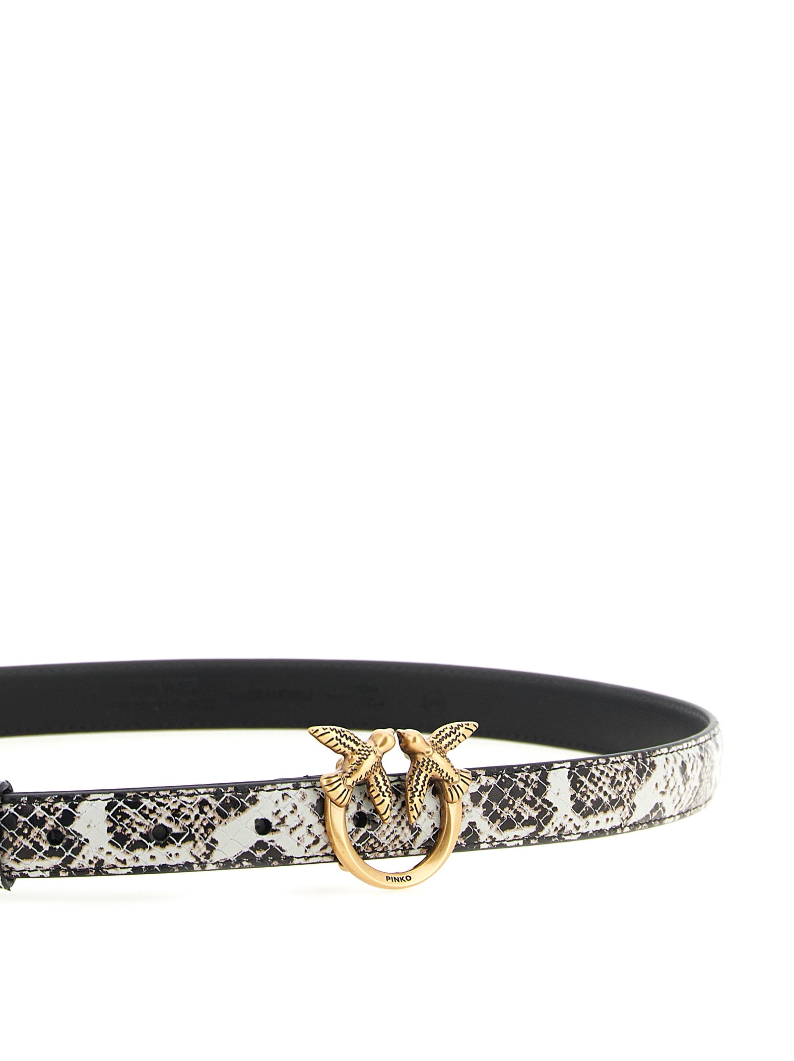 Gray Calfskin Thin Belt