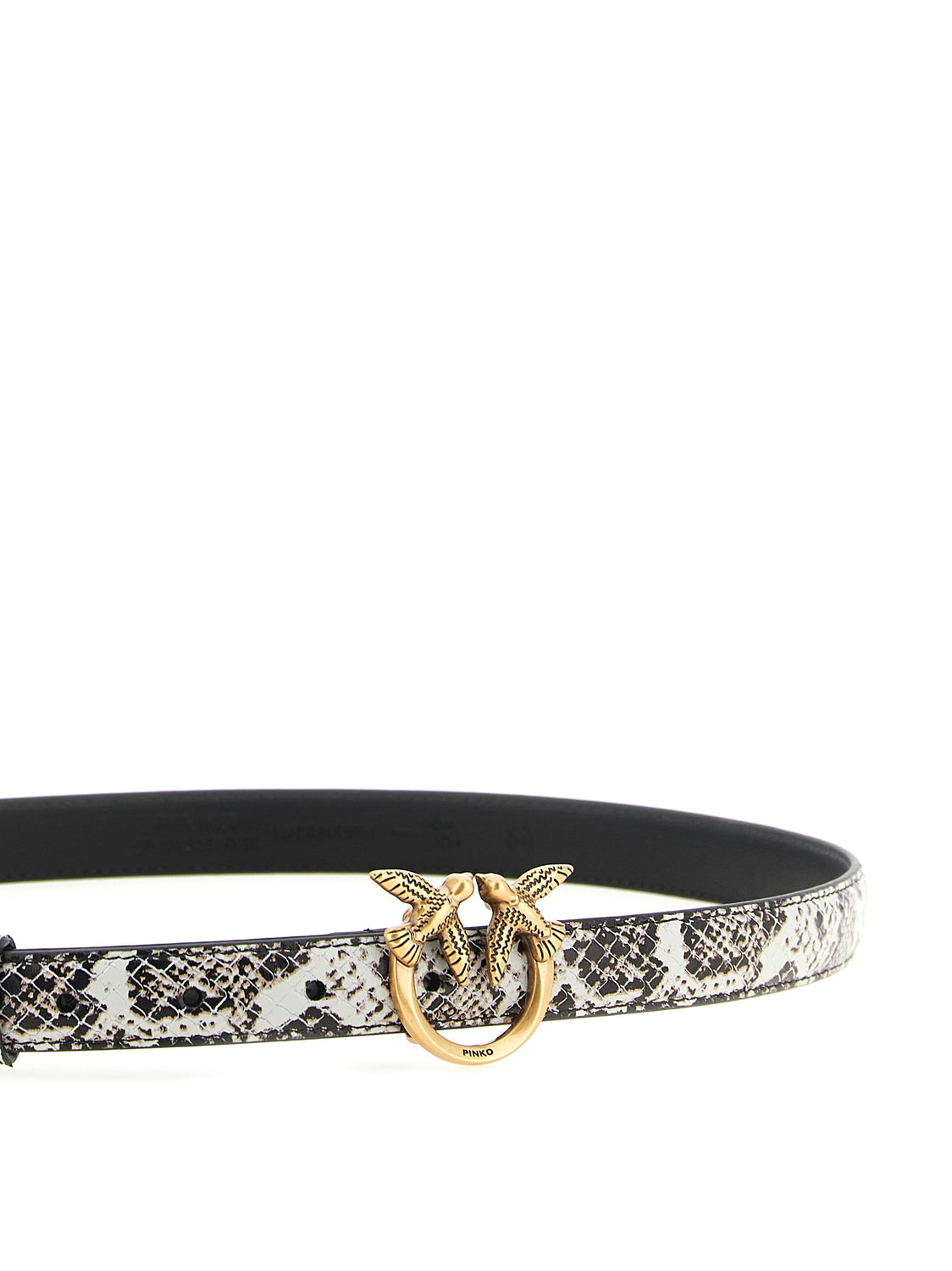 Gray Calfskin Thin Belt