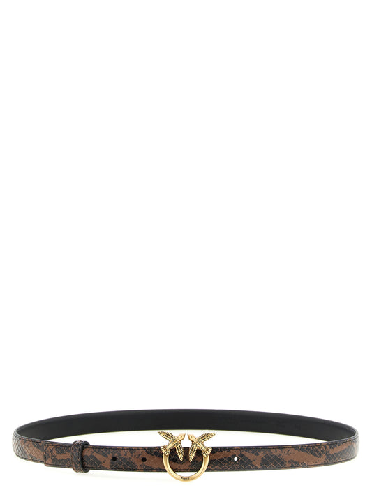 Brown Calfskin Thin Belt