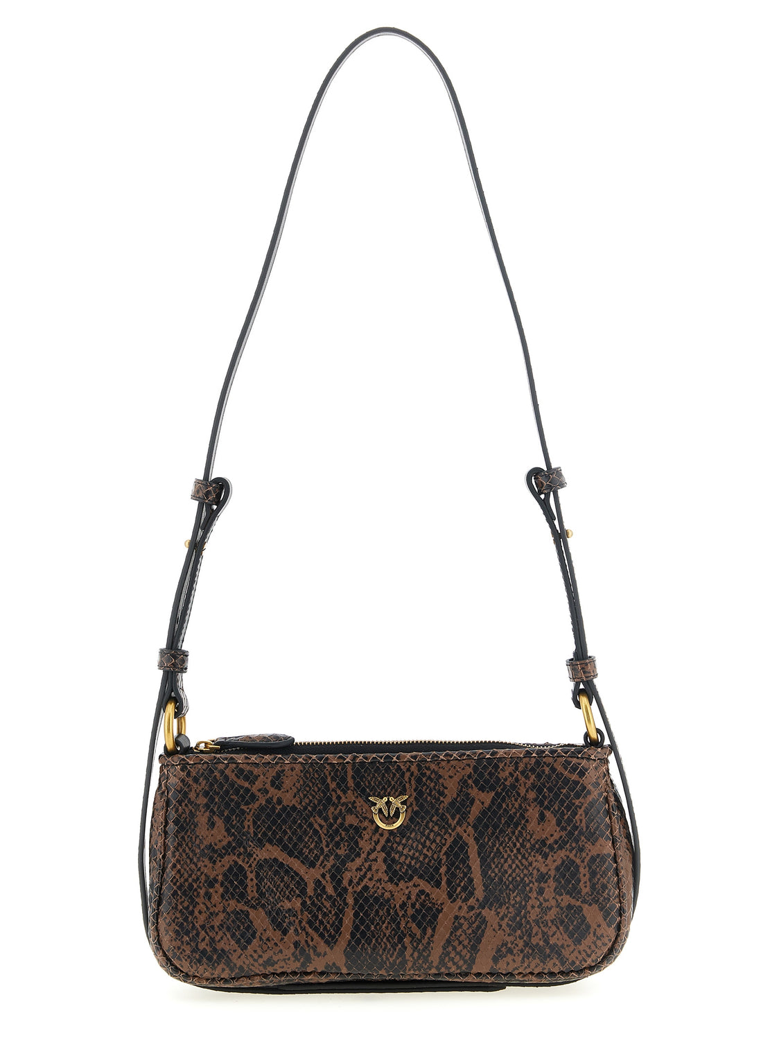 Brown Calfskin Crossbody Bag