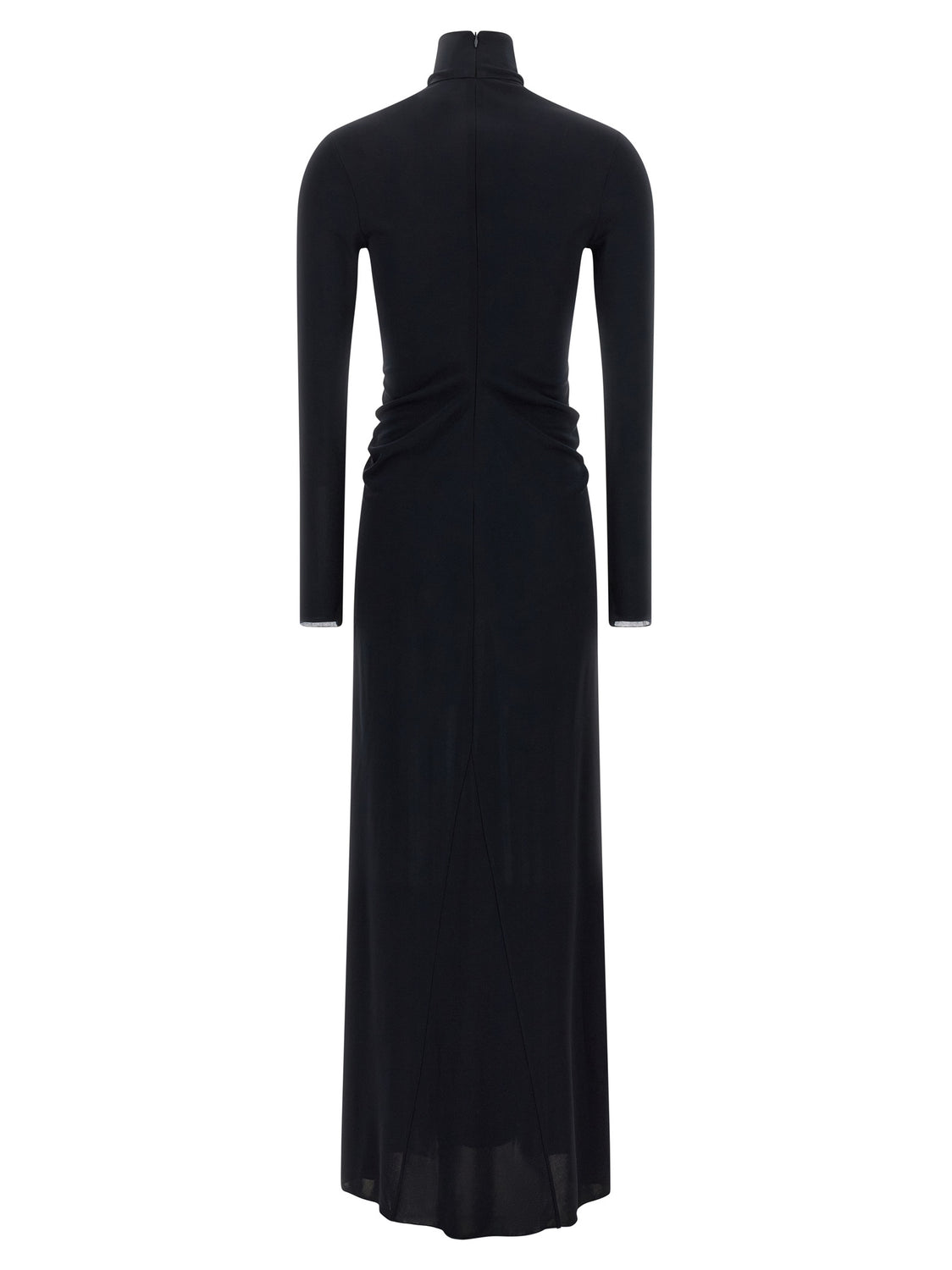 Blue Viscose Long Dress