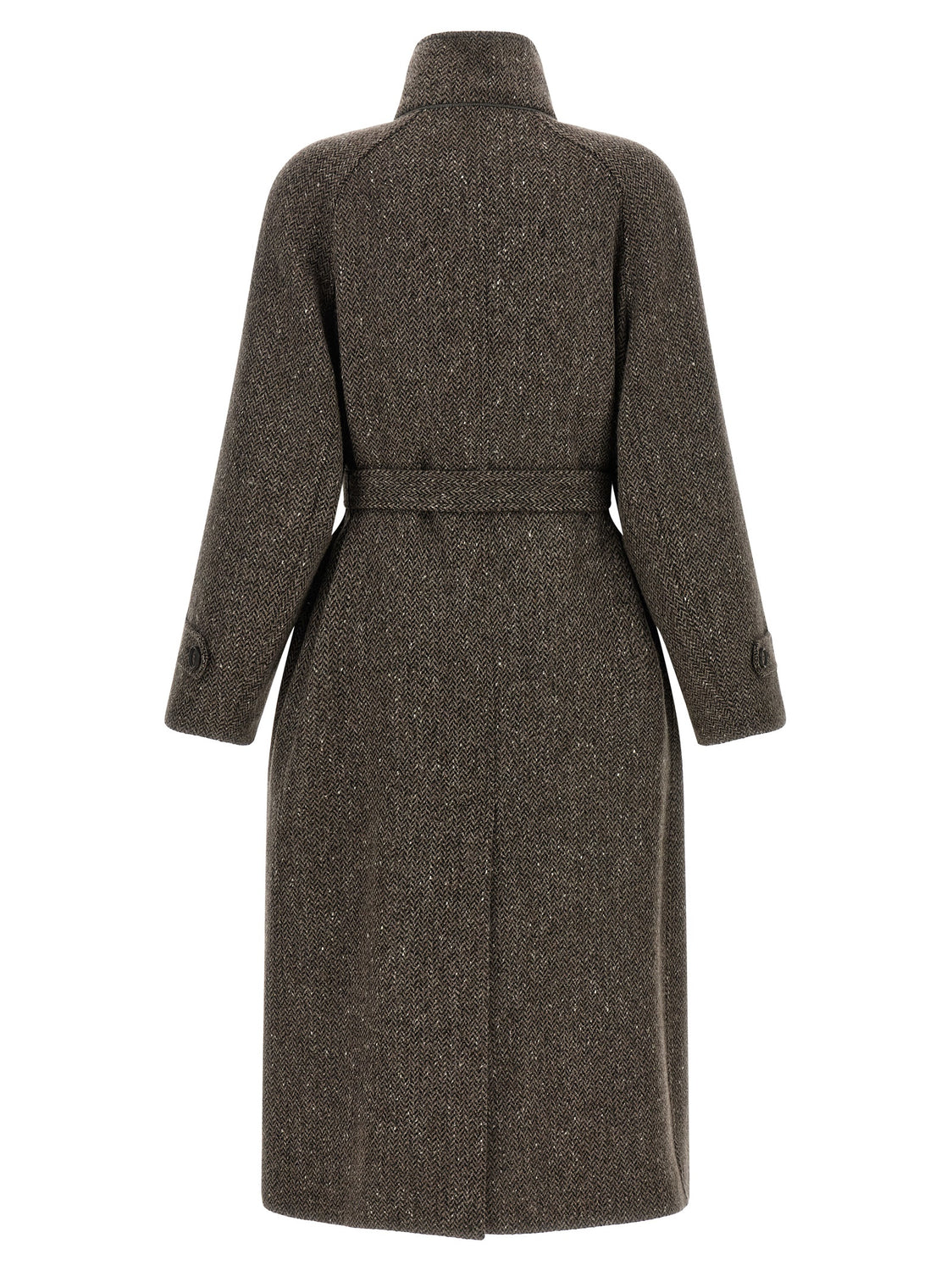 Brown Virgin Wool Coat
