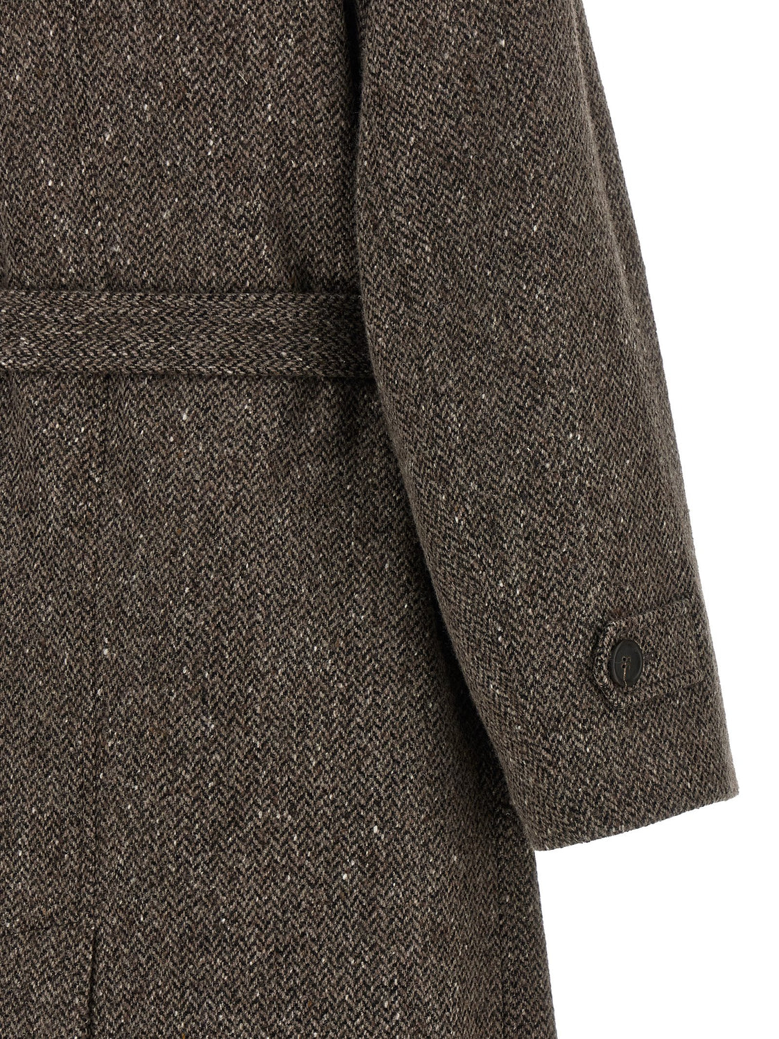 Brown Virgin Wool Coat