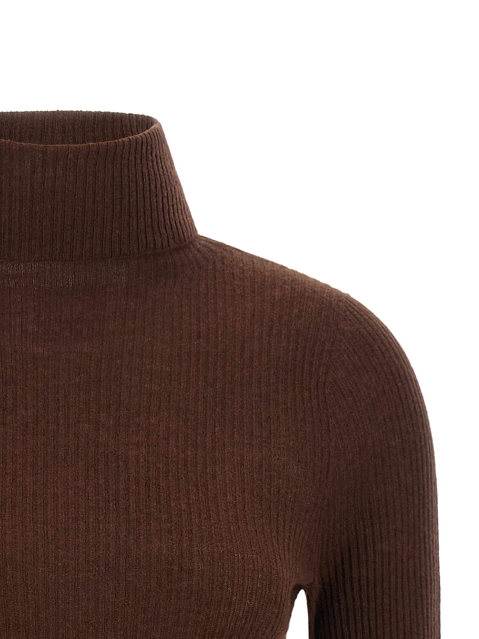 Brown Virgin Wool Cardigan