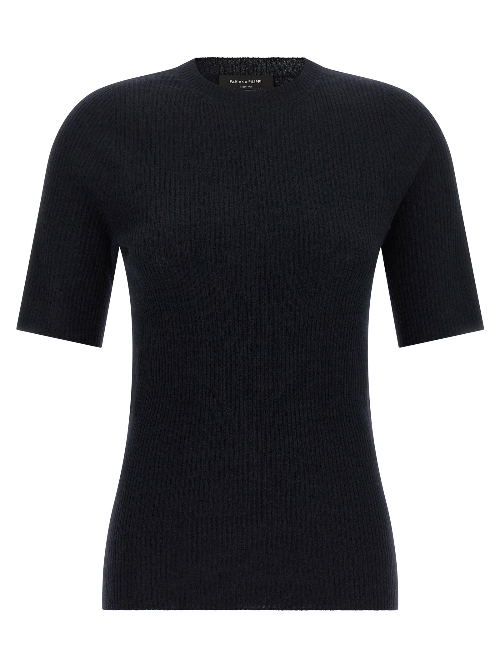 Blue Virgin Wool T-Shirt