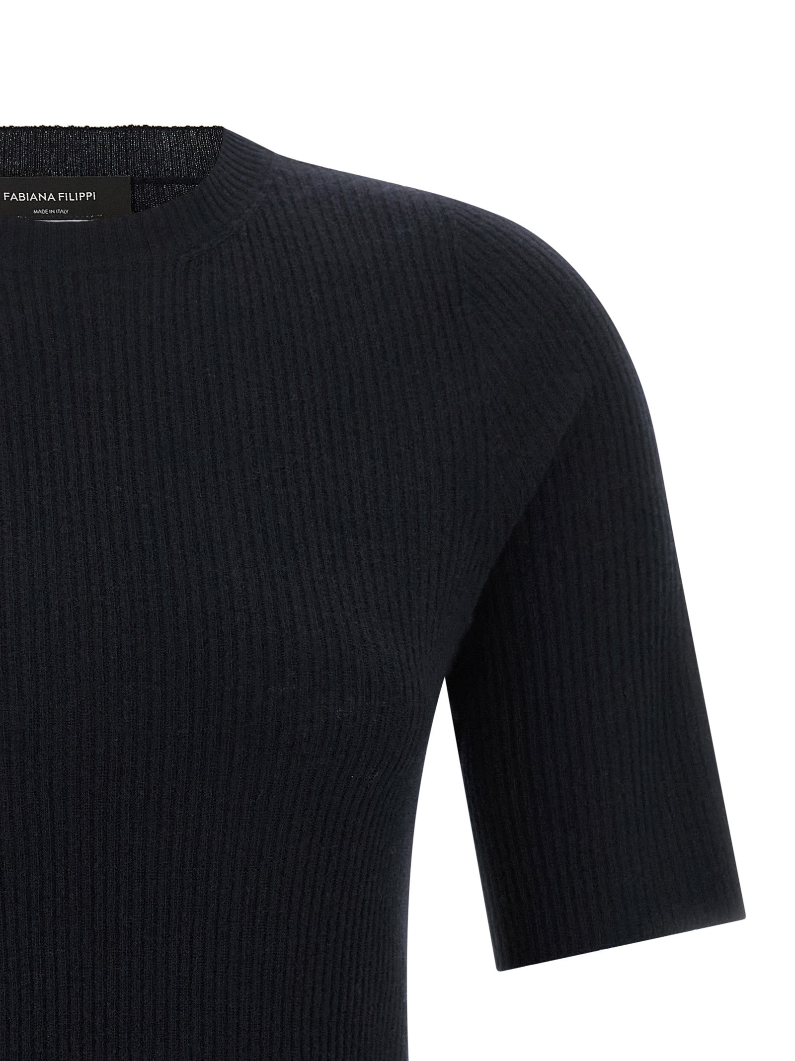 Blue Virgin Wool T-Shirt