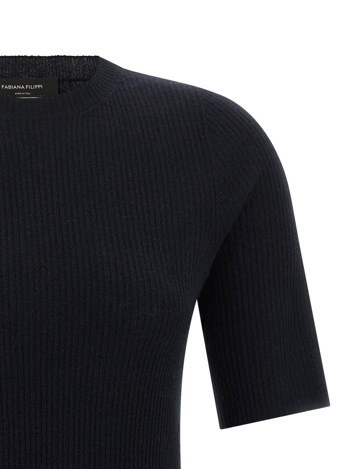 Blue Virgin Wool T-Shirt