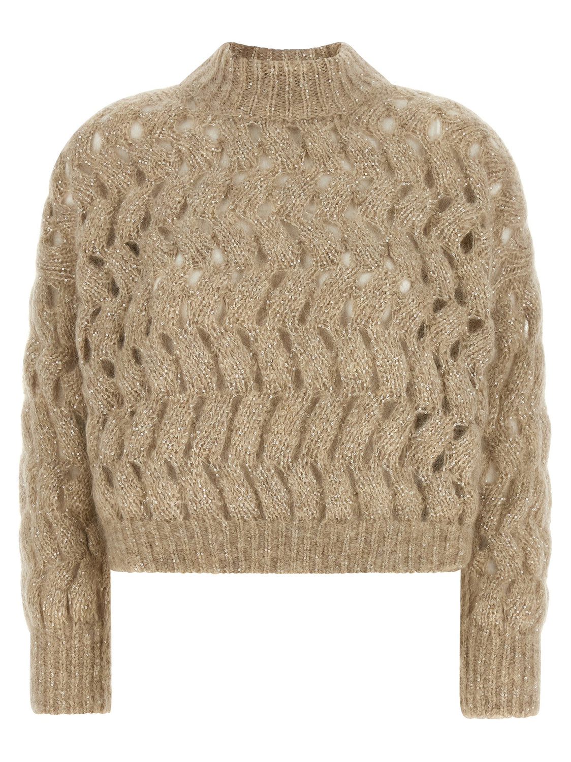 Beige Wool Cardigan
