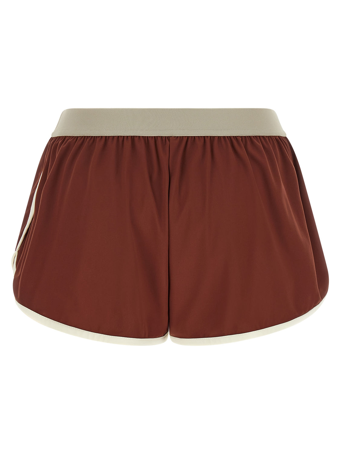Bordeaux Polyamide Bermuda Shorts