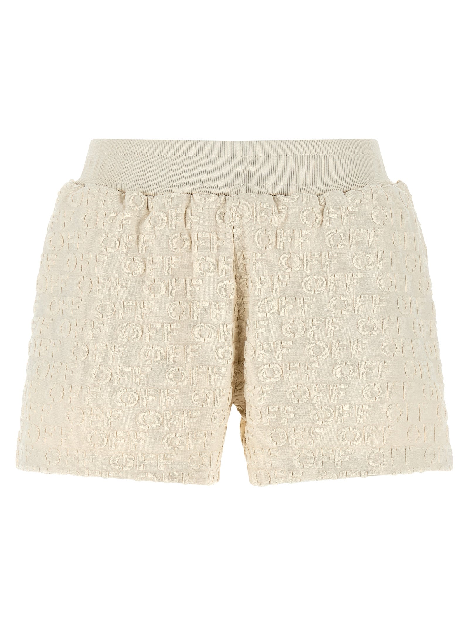 Beige Cotton Bermuda Shorts