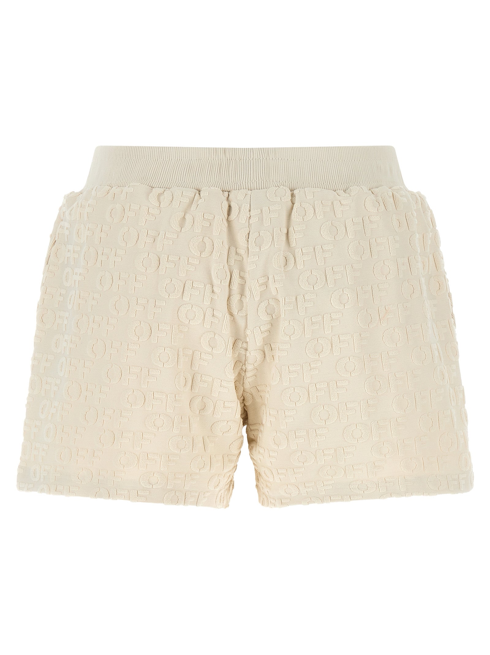 Beige Cotton Bermuda Shorts