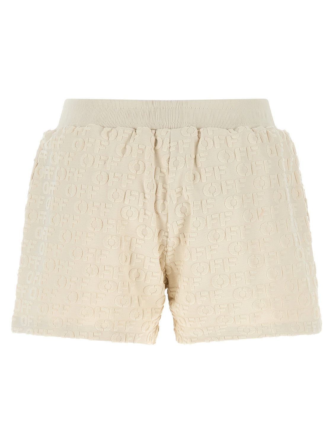 Beige Cotton Bermuda Shorts
