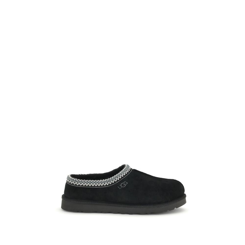 Black Calf Leather Bos Taurus Mules