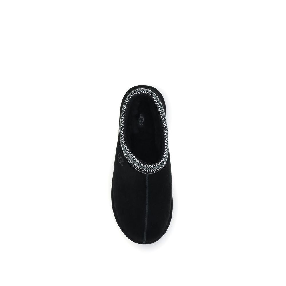 Black Calf Leather Bos Taurus Mules
