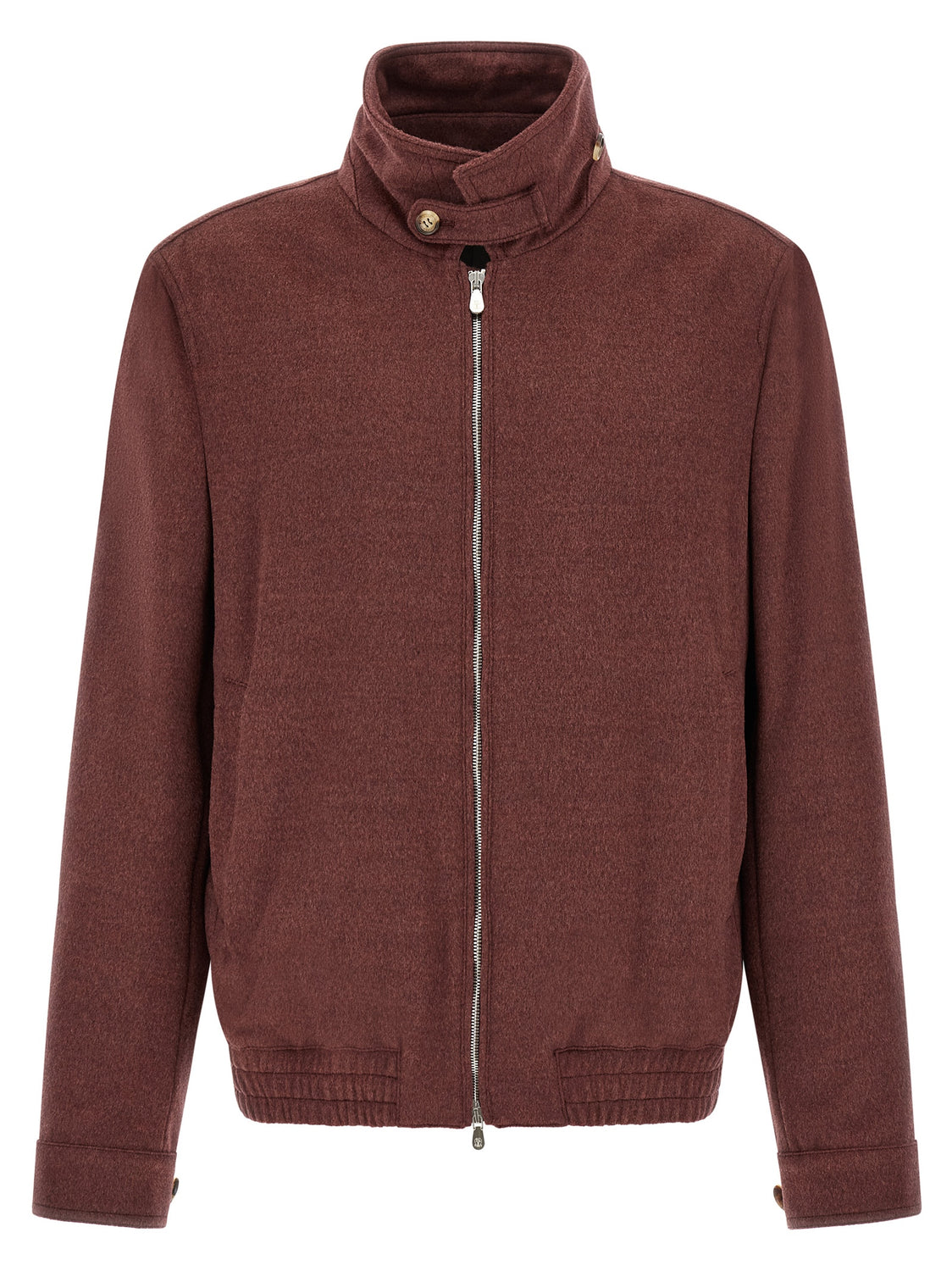 Bordeaux Virgin Wool Bomber