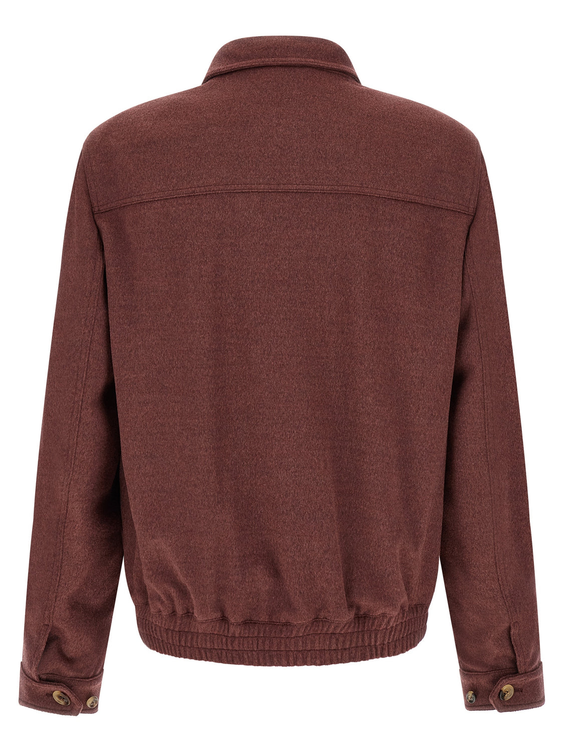 Bordeaux Virgin Wool Bomber