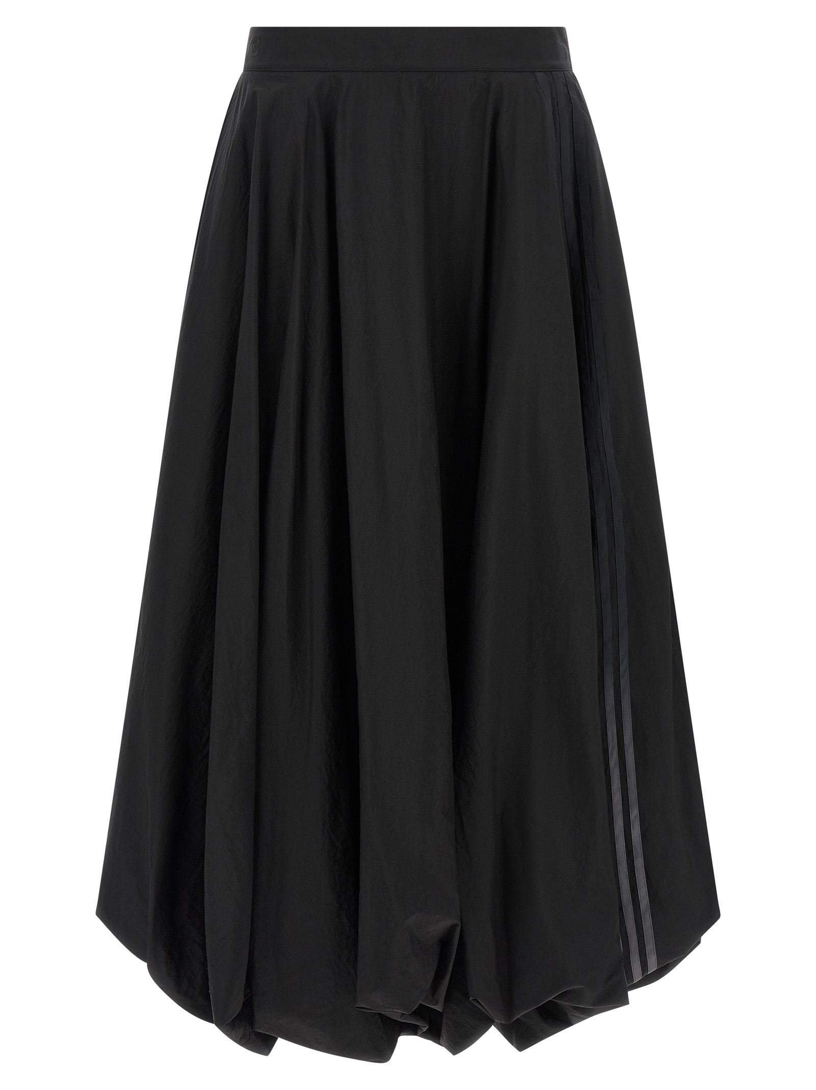 Black Polyamide Mini Skirt