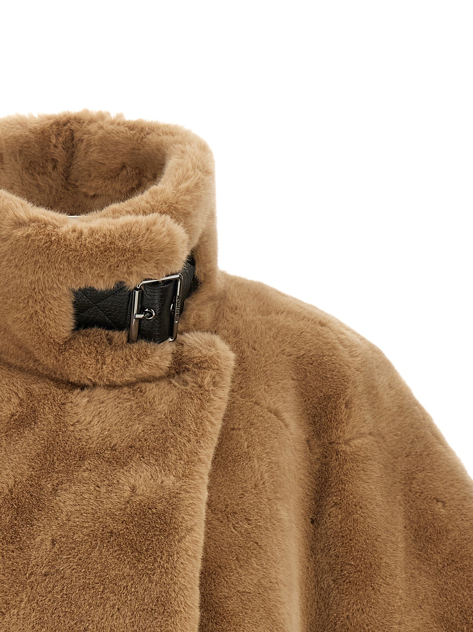 Beige Polyester Coat