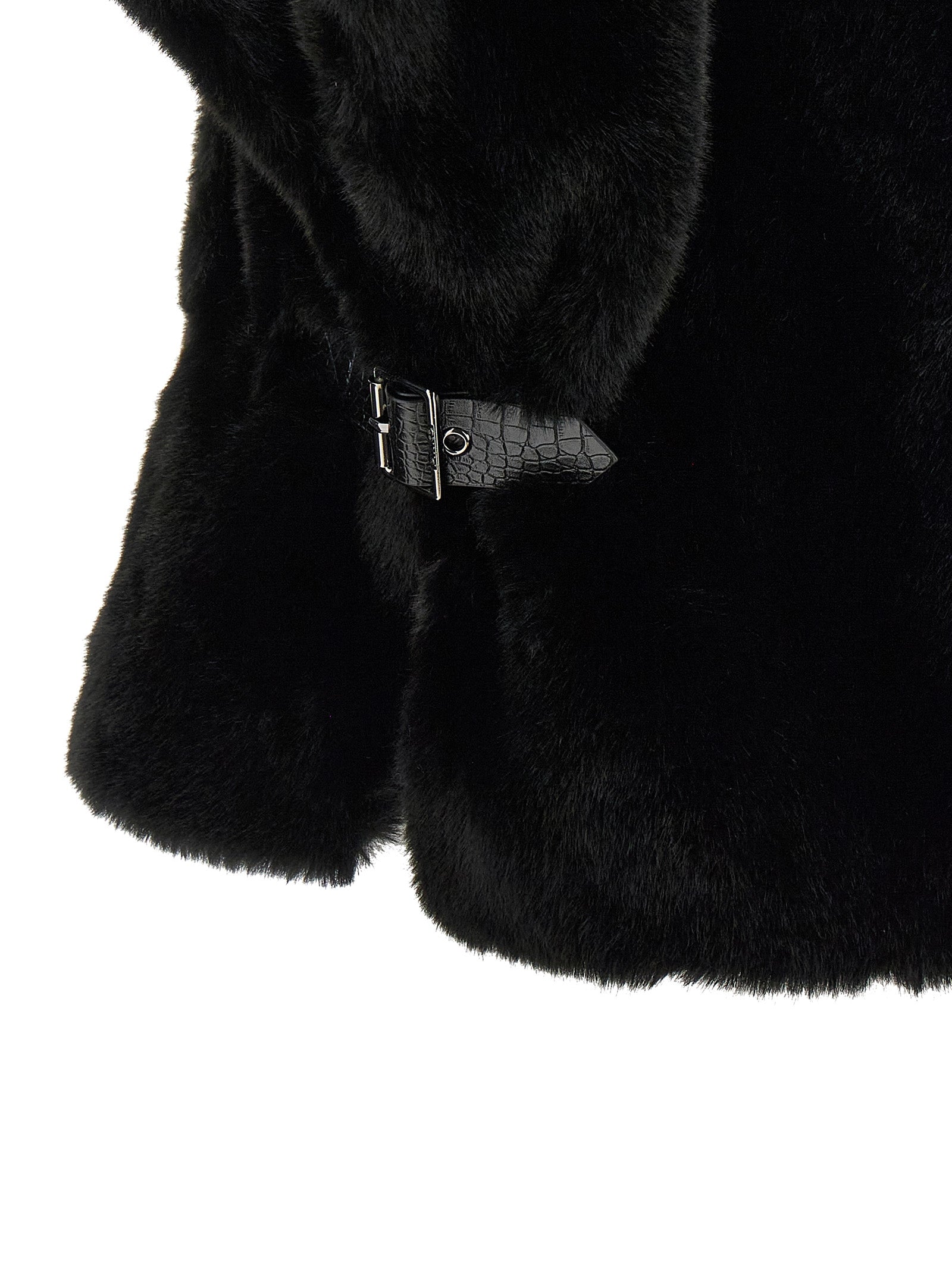 Black Polyester Coat