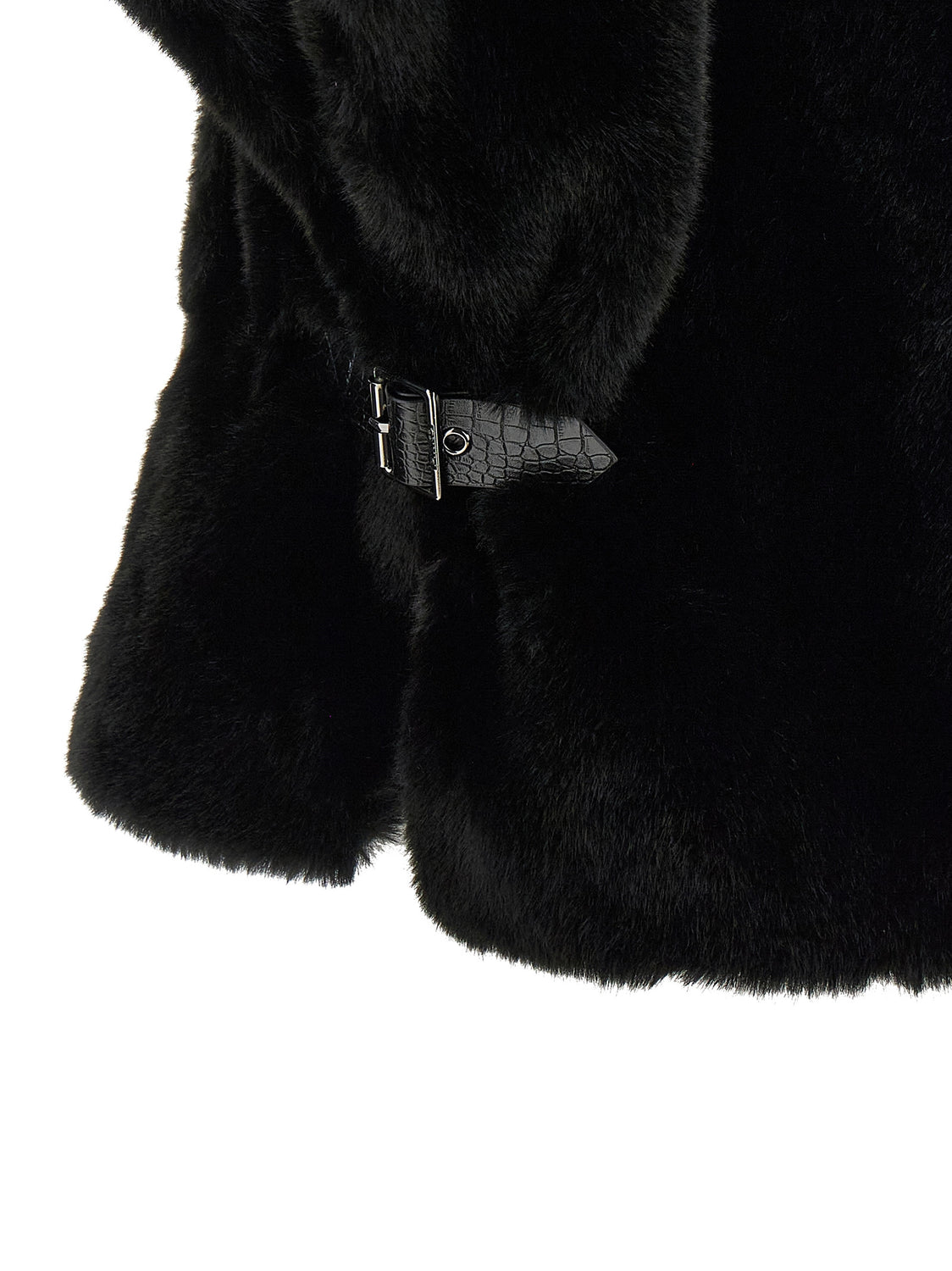 Black Polyester Coat