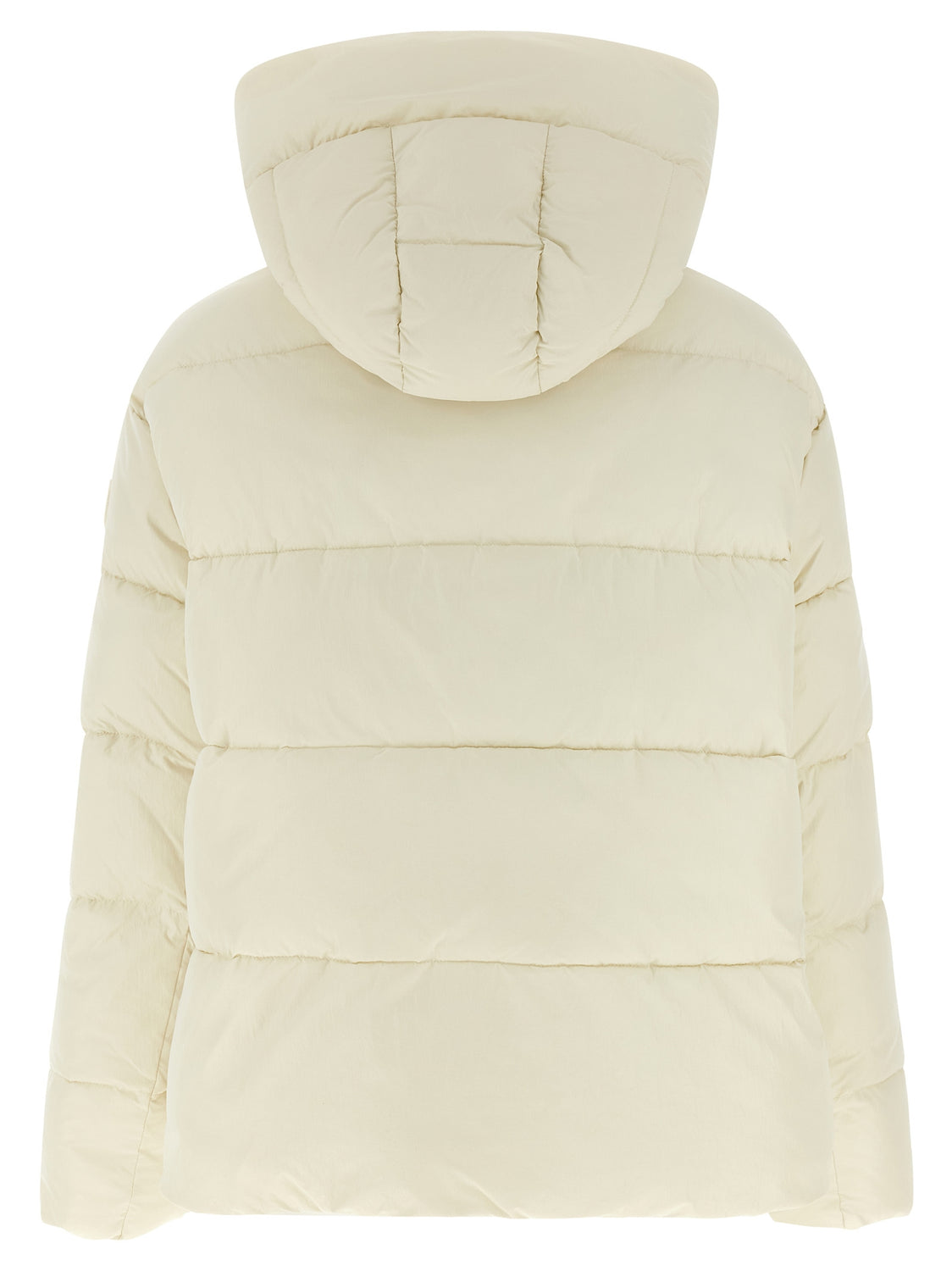 Beige Polyamide Full-Length Jacket