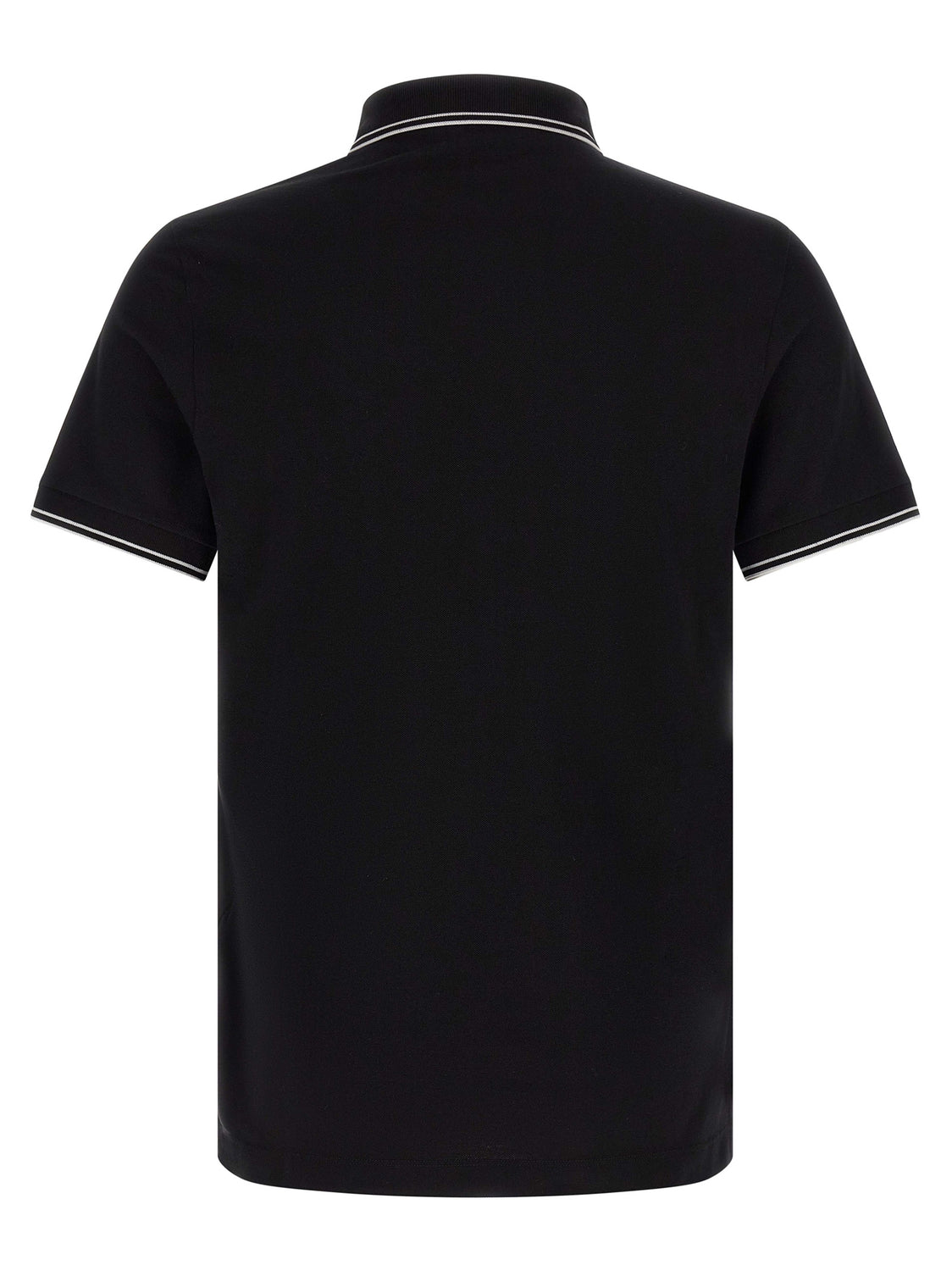 Black Cotton Polo Shirt