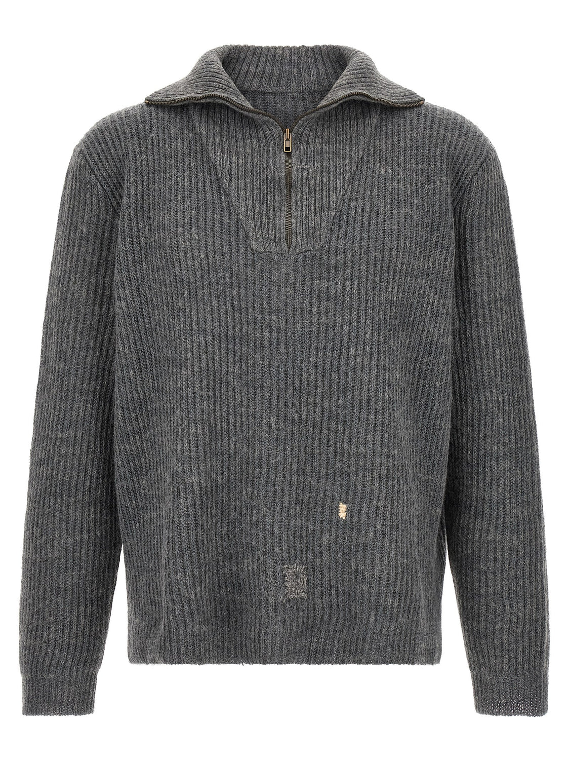 Gray Linen Cardigan