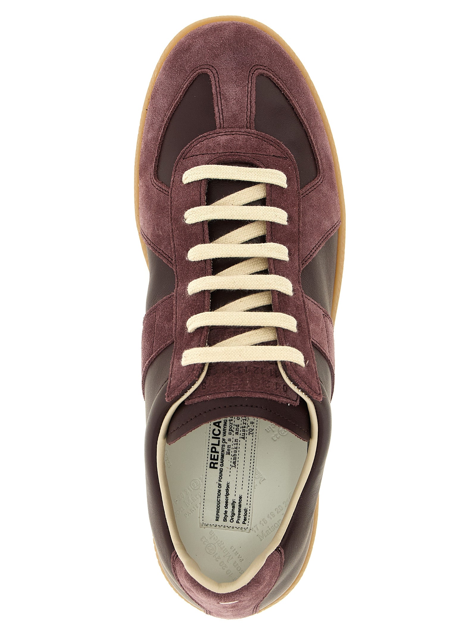 Bordeaux Calfskin Low Top Sneakers