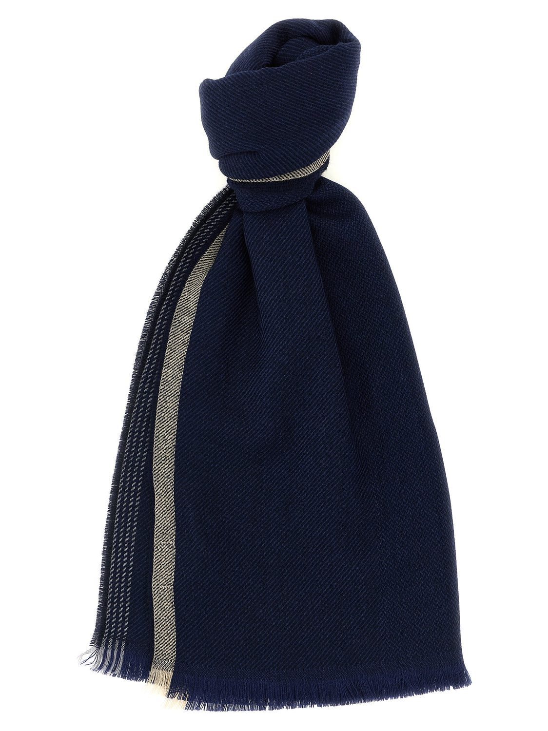 Blue Wool Scarf