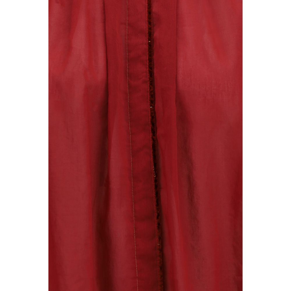 Red Cotton Blouse