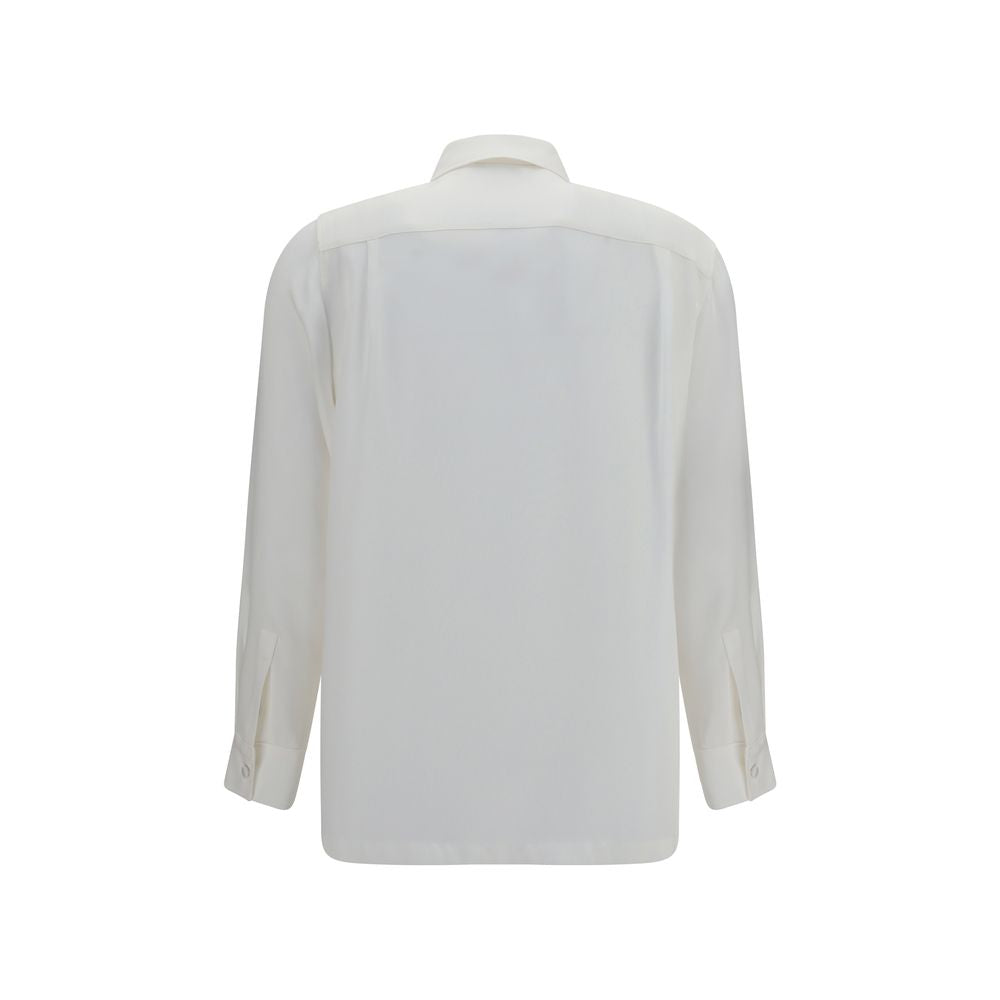 White Silk Dress Shirt