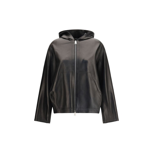 Black Lamb Ovis Aries Leather Jacket
